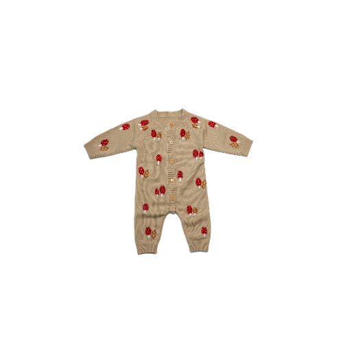 Mameluco de Hongos Estampado para Bebé