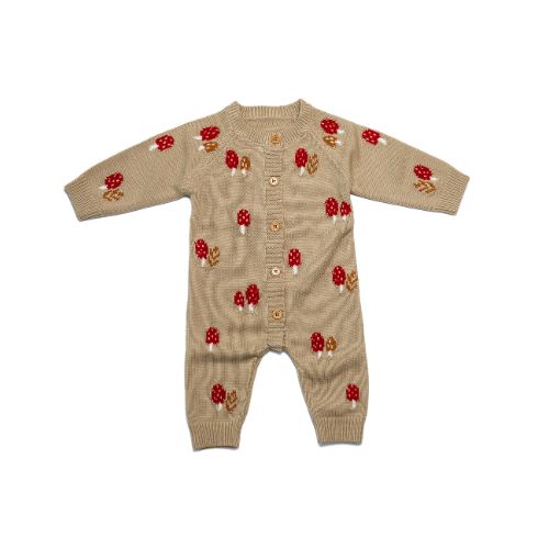 Mameluco de Hongos Estampado para Bebé